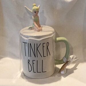 Rae Dunn TINKER BELL mug with figural topper